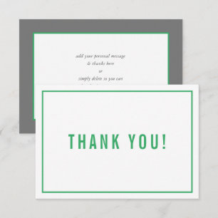 BAR Merci MITZVAH moderne simple vert gris