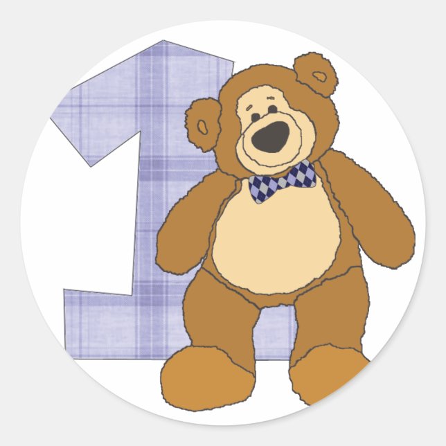 Bär mit 1 Circle Stickers (Vorderseite)