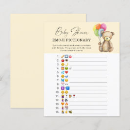 Bär mit Ballons \ Emoji piktionary game