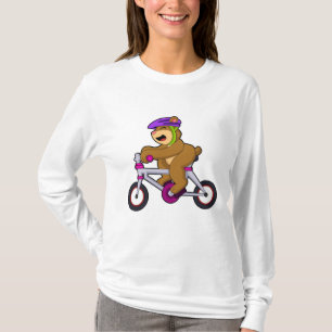Bär mit Fahrrad und Helm T-Shirt