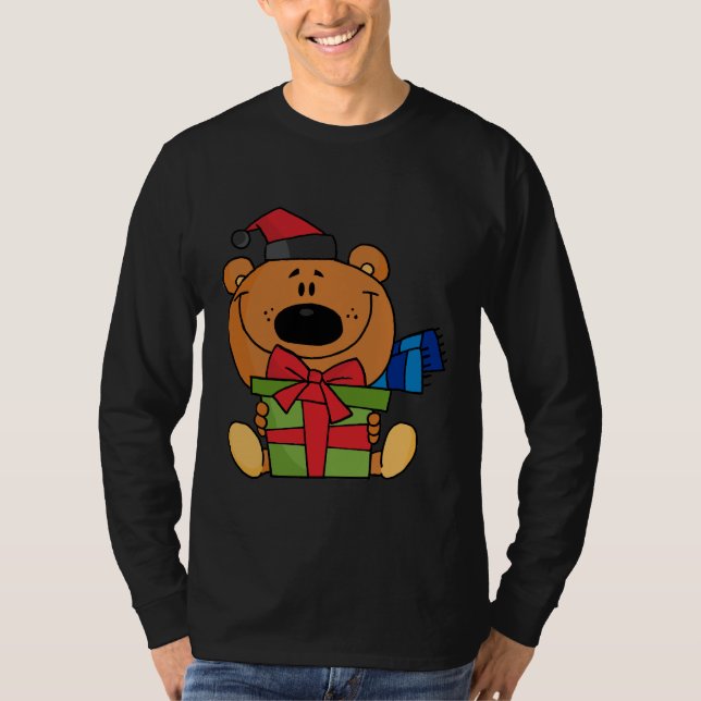 Bär mit Geschenkideen und Geschenken T-Shirt (Vorderseite)