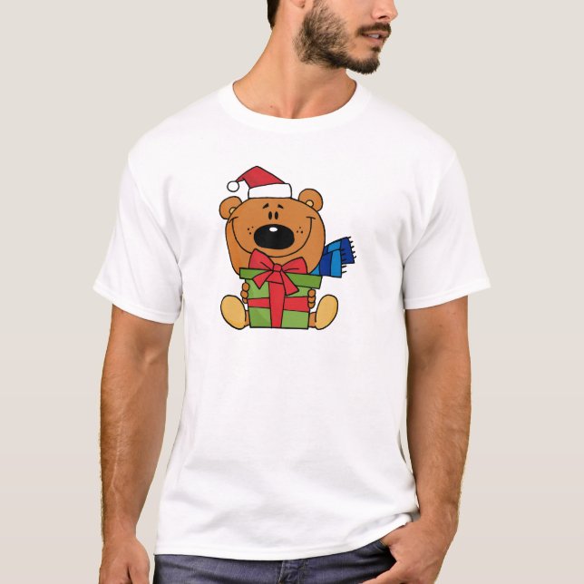 Bär mit Geschenkideen und Geschenken T-Shirt (Vorderseite)