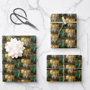 Bär mit Jungen in einem Kiefernwald Ivan Schischki Geschenkpapier Set