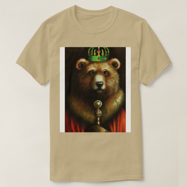 Bär mit Krone 1 T-Shirt (Design vorne)