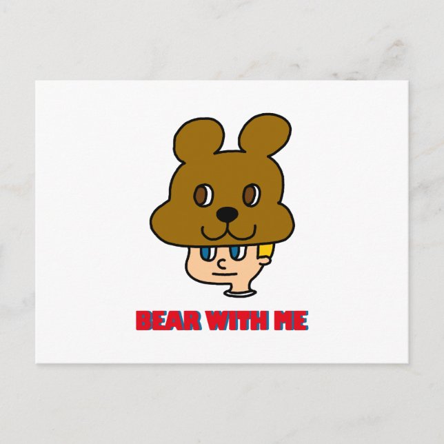 Bär mit mir Postkarte (Vorderseite)