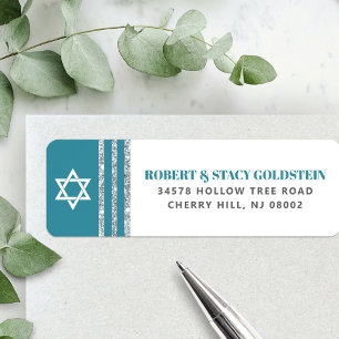 Bar Mitzvah Aquamarin Silver Tallit Kühne Rücksend