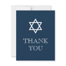 Bar Mitzvah Dankeschön Karte - Junge