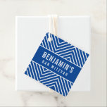 BAR MITZVAH, einfach, modern, geometrisch, königsb Geschenkanhänger<br><div class="desc">von kat massard >>> https://linktr.ee/simplysweetpaperie << Ein einfaches,  personalisiertes Tag,  das sich perfekt eignet,  um Tags für Ihre besondere Veranstaltung zu bevorzugen.</div>