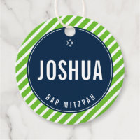 BAR MITZVAH, einfach, modern nfl, grün, blau
