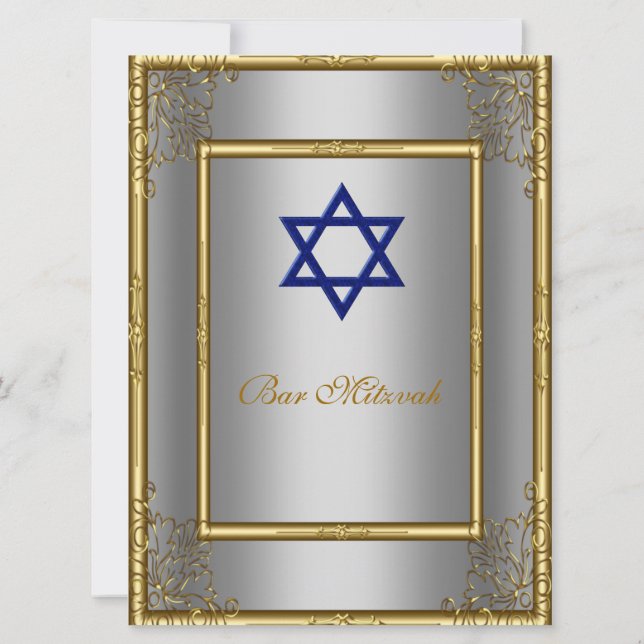 Bar Mitzvah Einladung (Rückseite)