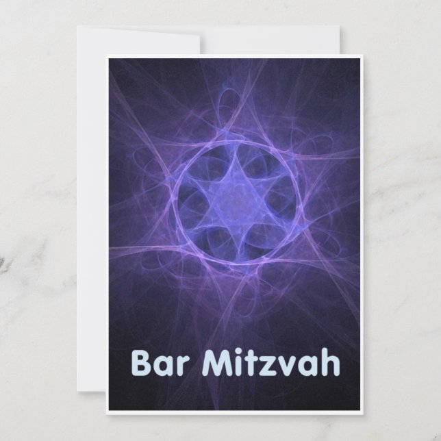 Bar Mitzvah Einladung (Vorderseite)