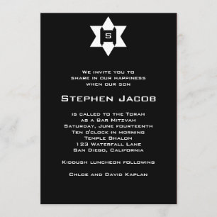 Bar Mitzvah Einladung Torah jüdisches