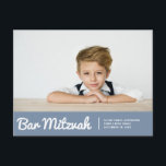 Bar Mitzvah Einladungen für moderne Fotos<br><div class="desc">Abrufbar unter: http://www.zazzle.com/store/selectpartysupplies</div>