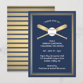 Bar Mitzvah Empfang Details Baseball Themenparty Begleitkarte