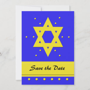 Bar Mitzvah Enregistrer la carte d'invitation Date