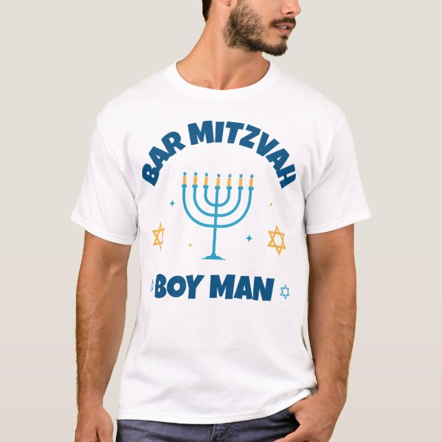 Bar Mitzvah Etoile moderne de David T-Shirt (Devant)