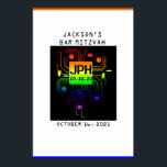 Bar Mitzvah Event-Logo Poster<br><div class="desc">Dieses Design kann in dem Bereich personalisiert werden, der durch das Ändern des Fotos und/oder Textes zur Verfügung gestellt wird. Sie können auch angepasst werden, indem Sie auf Vorlage personalisieren klicken und dann auf die Schaltfläche klicken, um weitere Optionen anzupassen, um die Hintergrundfarbe zu löschen oder zu ändern, Text hinzuzufügen,...</div>