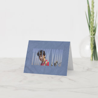 Bar Mitzvah Foto danken Ihnen, im Blau zu Dankeskarte