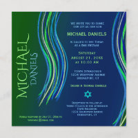 Bar Mitzvah Gebets-Schal-Einladung