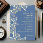Bar Mitzvah Gold Star auf allen Farben Einladung<br><div class="desc">Bar Mitzvah und Bat Mitzvah laden Sets von Umua entworfen ein. Gedruckt und ausgeliefert von Zazzle oder seinen Partnern.</div>