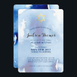 BAR MITZVAH goldfarbene, blaue Aquarellfarbe einla Einladung<br><div class="desc">*** HINWEIS - DER SCHICHTGOLDFOLIENEFFEKT IST EIN DRUCKBILD ** - - - - - - - - - - - - - - - - - - - - - - - - - - - - - - - - - - - - - - - - - -...</div>