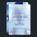 BAR MITZVAH goldfarbene, blaue Aquarellfarbe einla Einladung<br><div class="desc">*** HINWEIS - DER SCHICHTGOLDFOLIENEFFEKT IST EIN DRUCKBILD ** - - - - - - - - - - - - - - - - - - - - - - - - - - - - - - - - - - - - - - - - - -...</div>