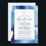 BAR MITZVAH Goldstar Blue Aquarell laden RYAN ein Einladung<br><div class="desc">von kat massard >>> kat@simplysweetPAPERIE.com << - - - - - - - - - - - - - - - - - - - - - - - - - - - - - - Liebe des Designs, aber möchte einige Veränderungen sehen - ein anderes Farbschema, Produkt, ein Foto...</div>