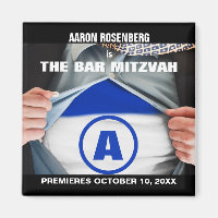 Bar Mitzvah Hero Speichern Sie das Date Magnet