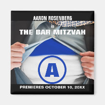 Bar Mitzvah Hero Speichern Sie das Date Magnet