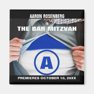 Bar Mitzvah Hero Speichern Sie das Date Magnet