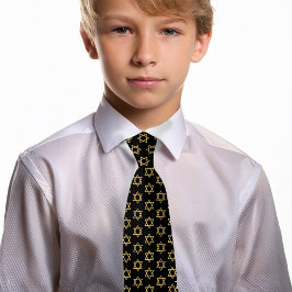 Bar Mitzvah Imitate Gold Schwarz Krawatte