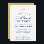 BAR MITZVAH INVITE Moderne Goldmedaille Blau Einladung<br><div class="desc">von kat massard >>> kat@simplysweetPAPERIE.com << - - - - - - - - - - - - - - - - - - - - - - - - - - - - - - - - - - - - - - - - - - - - -...</div>