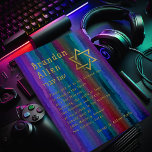 Bar Mitzvah Jewel Tone Streaks Einladung<br><div class="desc">Bar Mitzvah und Bat Mitzvah laden Sets von Umua entworfen ein. Gedruckt und ausgeliefert von Zazzle oder seinen Partnern.</div>