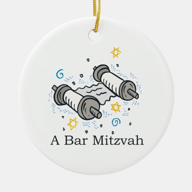 Bar Mitzvah Keramikornament (Vorne)