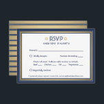 Bar Mitzvah Meetings Optionen Navy Blue White und  RSVP Karte<br><div class="desc">Kompliment Marine und Gold Bar mitzvah Einladungen mit eleganten UAWG Response Karten. Der gesamte Text ist nach Bedarf einfach zu anpassen oder zu löschen. Die Karte beinhaltet die Wahl des Essens und die Möglichkeit, über Website oder E-Mail zu antworten. Das Marineblau, Weiß und Gold-Design besticht durch eine Imitat-Folie mit Star...</div>