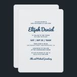Bar Mitzvah Modern und einfach Einladung<br><div class="desc">Dieses Design besteht aus spielerisch kursiven Skripten,  die durch einfache san-Serif Typografie bekämpft werden. Dieses Design ist modern und einfach. Abrufbar unter: http://www.zazzle.com/store/selectpartysupplies</div>