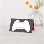 BAR MITZVAH Moderne Kontrolle cool Schwarz Platzkarte<br><div class="desc">von kat massard >>> kat@simplysweetPAPERIE.com << An Trend, niedliches Design für Ihre Event Empfang PLATZKARTEN, mit Hand schreiben Gäste Namen und fügen Tischnummer TIP :: 1. Um Grafiken und Schriftart zu ändern/zu verschieben und mehr Text hinzuzufügen - klicken Sie auf den Knopf "Anpassen" - - - - - - -...</div>