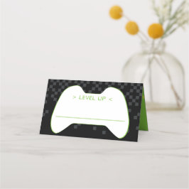 BAR MITZVAH Moderner Gamer Spaß Kontrolle schwarz Platzkarte