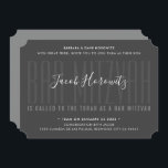 BAR MITZVAH Moderner Overlay Typ Junge dunkelgrau Einladung<br><div class="desc">durch kat massard >>> kat@simplysweetPAPERIE.com << << CONTACT ME für den benutzerdefinierten Wortlaut oder um irgendwelche Zeilen in hebräischer Liebe das Design hinzuzufügen, aber möchte einige Änderungen sehen - ein anderes Farbschema, Produkt, ein Foto hinzufügen oder angepasst für einen anderen Anlass - keine Sorgen einfach kontaktieren Sie mich - ich...</div>
