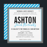 BAR MITZVAH Moderner Wassersport Einladung<br><div class="desc">durch kat massard >>> kat@simplysweetPAPERIE.com << << CONTACT ME für den benutzerdefinierten Wortlaut oder um irgendwelche Zeilen in hebräischer Liebe das Design hinzuzufügen, aber möchte einige Änderungen sehen - ein anderes Farbschema, Produkt, ein Foto hinzufügen oder angepasst für einen anderen Anlass - keine Sorgen einfach kontaktieren Sie mich - ich...</div>