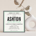 BAR MITZVAH Modernes, sportlich-grünes Wiesen-Hebr Einladung<br><div class="desc">durch kat massard >>> kat@simplysweetPAPERIE.com << << CONTACT ME für den benutzerdefinierten Wortlaut oder um irgendwelche Zeilen in hebräischer Liebe das Design hinzuzufügen, aber möchte einige Änderungen sehen - ein anderes Farbschema, Produkt, ein Foto hinzufügen oder angepasst für einen anderen Anlass - keine Sorgen einfach kontaktieren Sie mich - ich...</div>