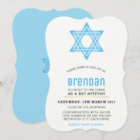 BAR MITZVAH niedlich modern zwischen dem Stern von