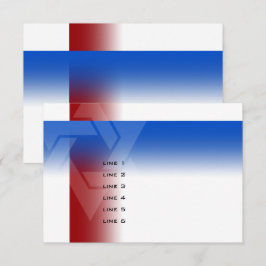 Bar Mitzvah Rot und Blau für jede Farbe Karte