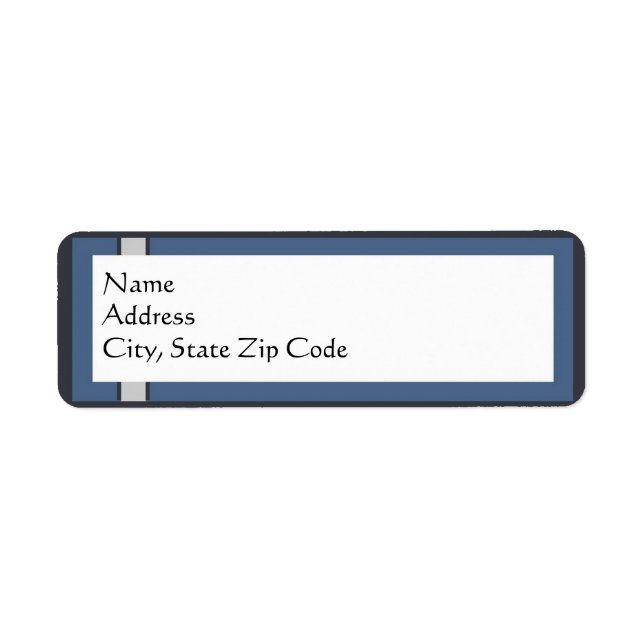 Bar Mitzvah Rücksendeadressen-Aufklebers (Vorne)