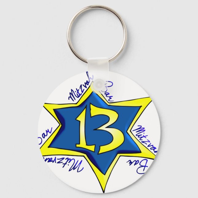 Bar MItzvah Schlüsselanhänger (Vorderseite)