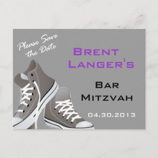 Bar Mitzvah Schuhe Postkarte