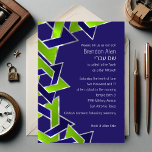 Bar Mitzvah Silver Blue Lime Green Star von David Einladung<br><div class="desc">Bar Mitzvah Silver Blue Lime Green Star von David Bar Mitzvah und Bat Mitzvah Einladung Set von Umua entworfen. Gedruckt und ausgeliefert von Zazzle oder seinen Partnern.</div>