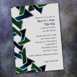 Bar Mitzvah Silver Navy Blue Green Star von David Einladung<br><div class="desc">Bar Mitzvah Silver Navy Blue Green Star von David Bar Mitzvah und Bat Mitzvah Einladung Set von Umua entworfen. Gedruckt und ausgeliefert von Zazzle oder seinen Partnern.</div>