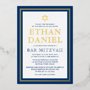 Bar mitzvah Star von David Folieneinladung