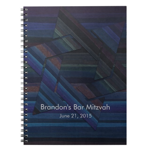 Bar Mitzvah UAWG Tracker Notebook/Gästebuch Notizblock (Vorderseite)
